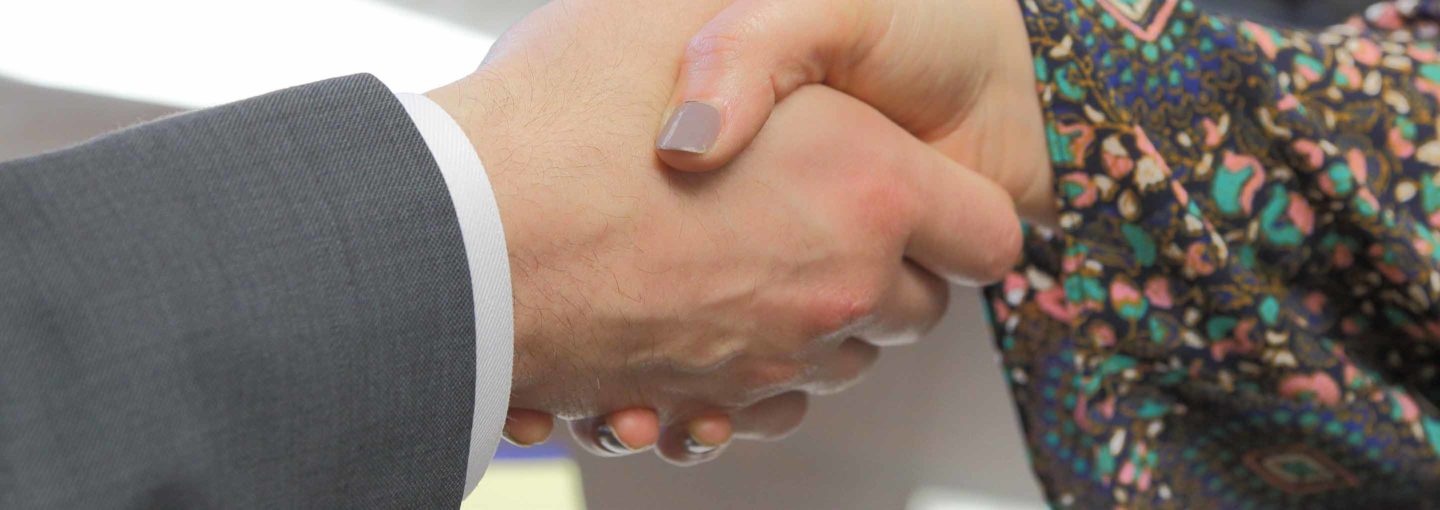 handshake with attorney