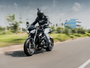 Motorcycle rider driving through Kansas with a helmet/camera on in case of a motorcycle accident