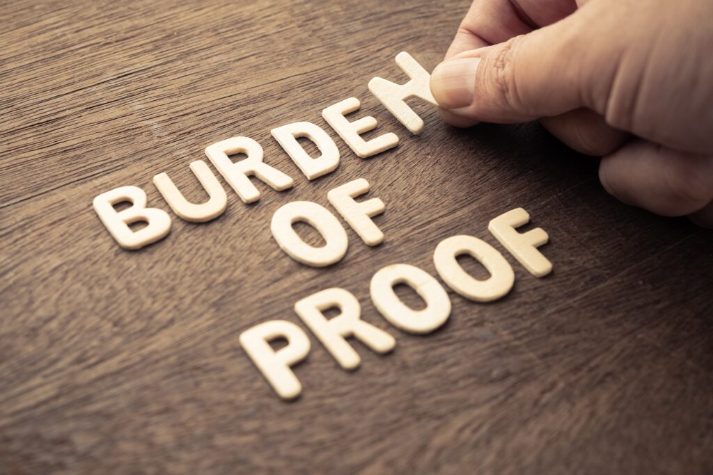 Burden of Proof